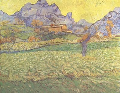 Vincent Van Gogh A Meadow in the Mounatains:Le Mas de Saint-Paul (nn04) Germany oil painting art
